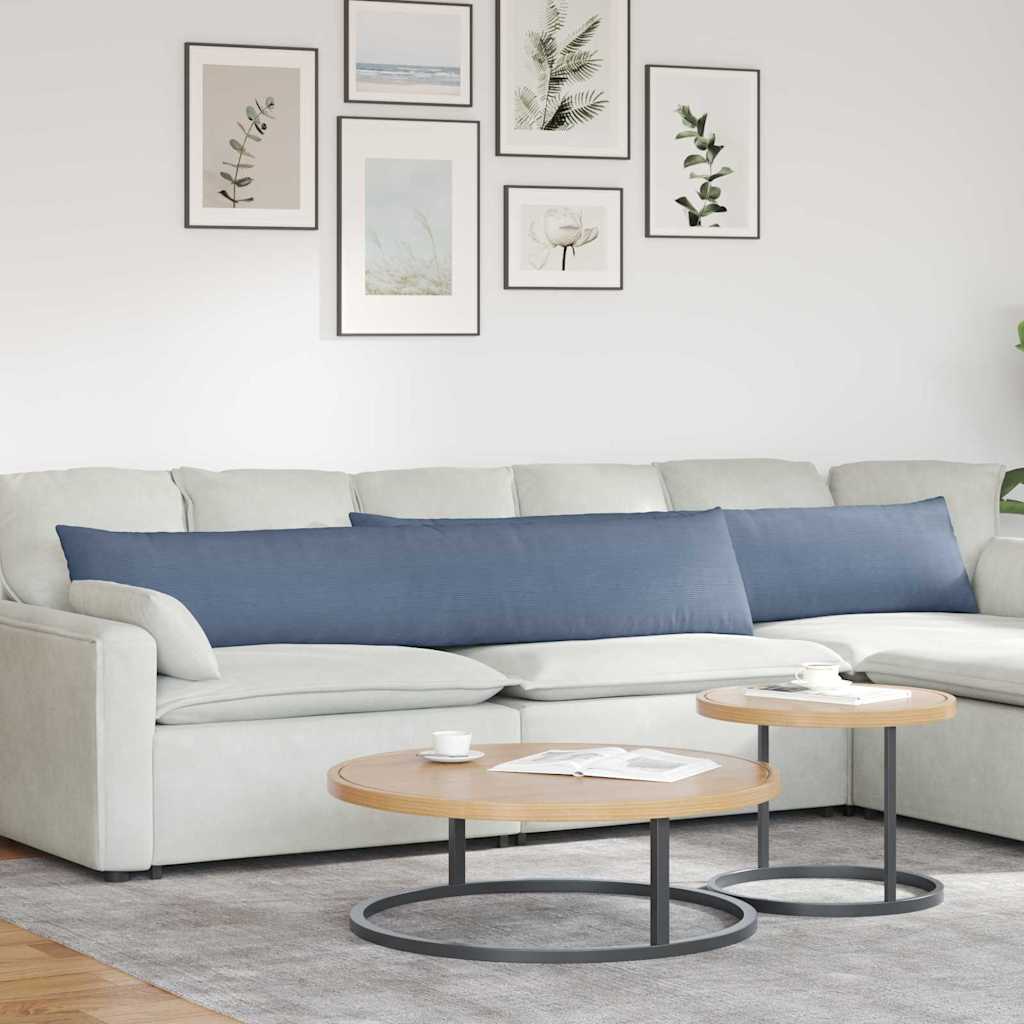 Sofakissen 2 Stück Hellgrau 50 x 30 cm Cordstoff