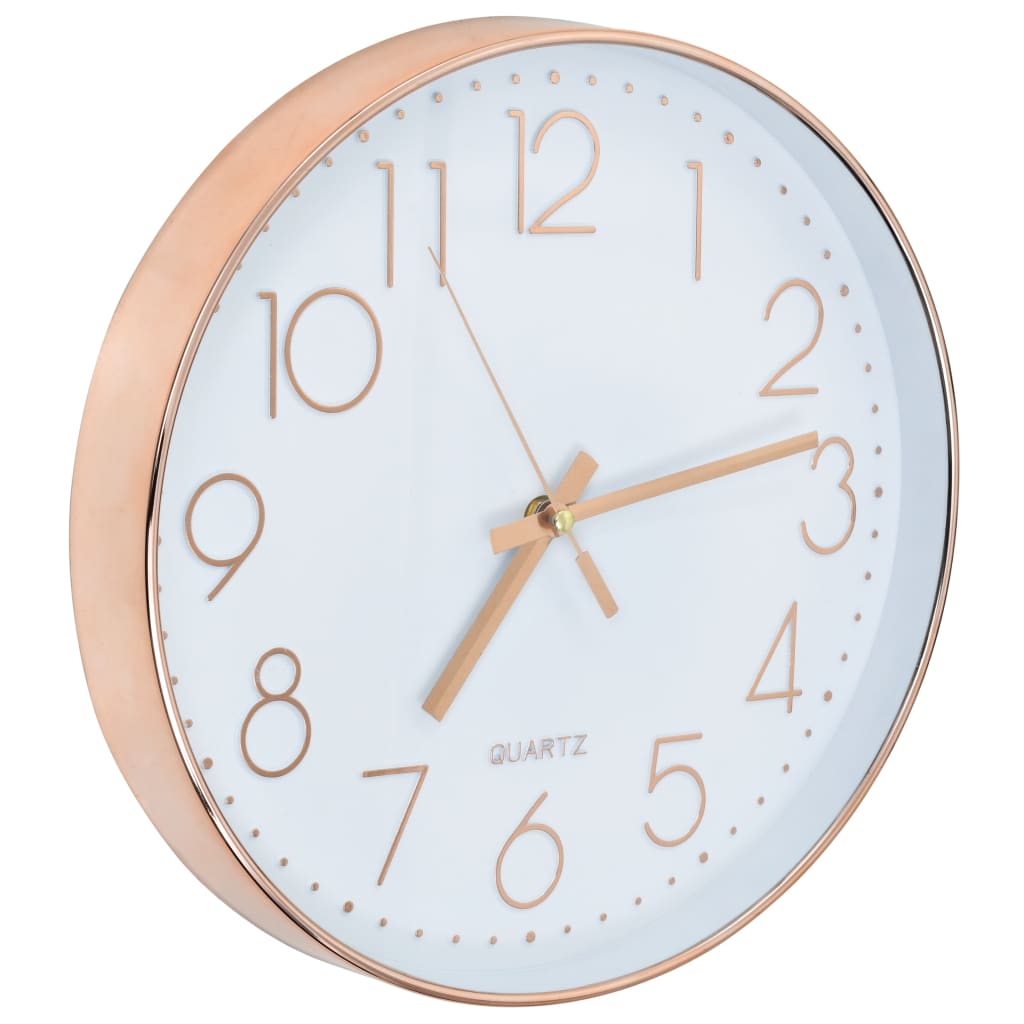 Wanduhr Kupferoptik 30 cm