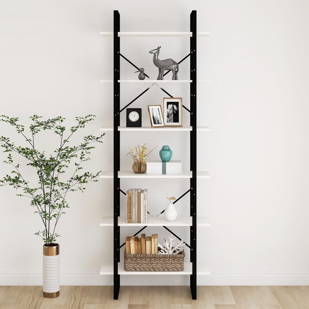 Bücherregal Weiß 80x30x105 cm Holzwerkstoff