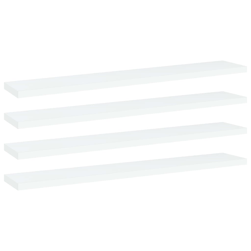 Bücherregal-Bretter 4 Stk. Weiß 40x10x1,5 cm Holzwerkstoff