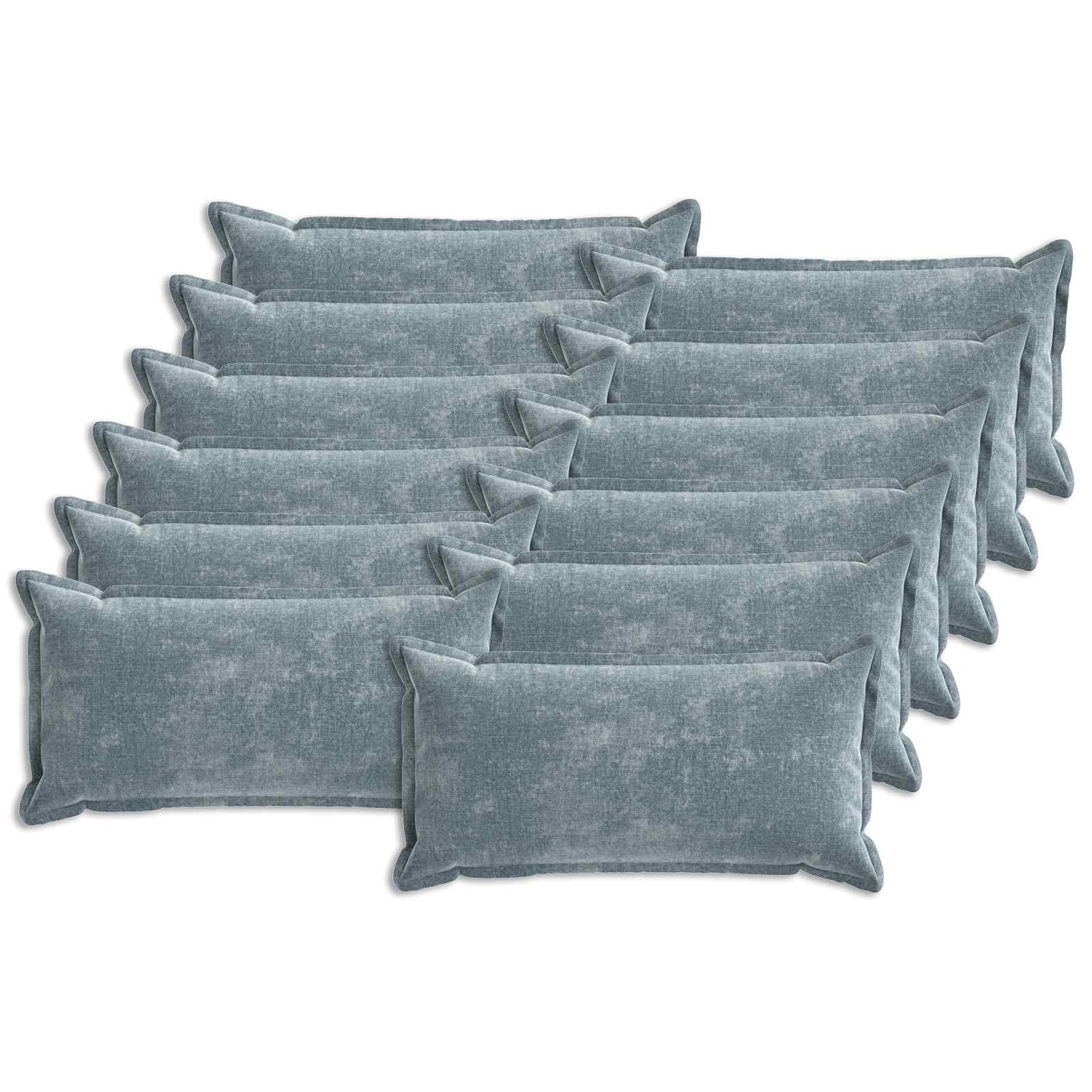 Kissenbezug 2 Stk. HOUTEN Dunkelgrau 30 x 30 cm Chenille-Stoff