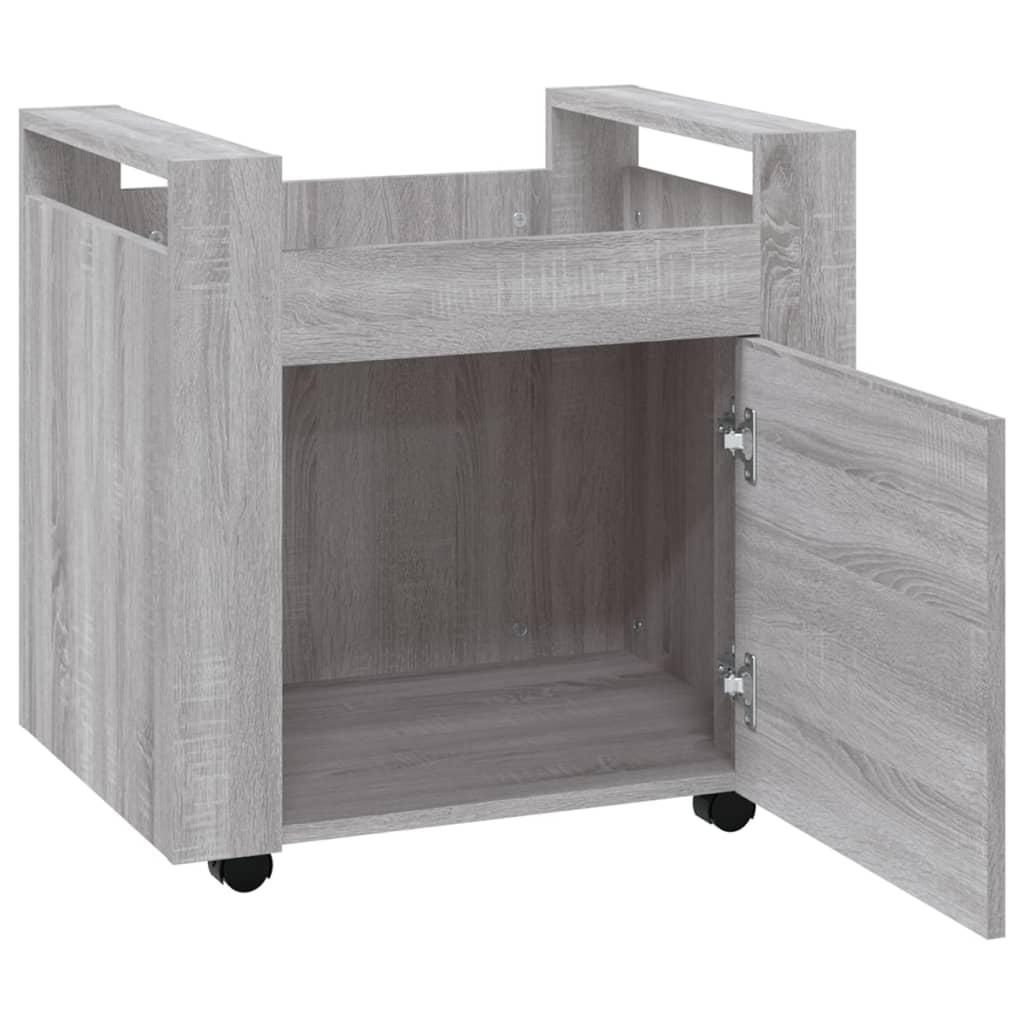 Bürowagen Weiß 60x45x60 cm Holzwerkstoff
