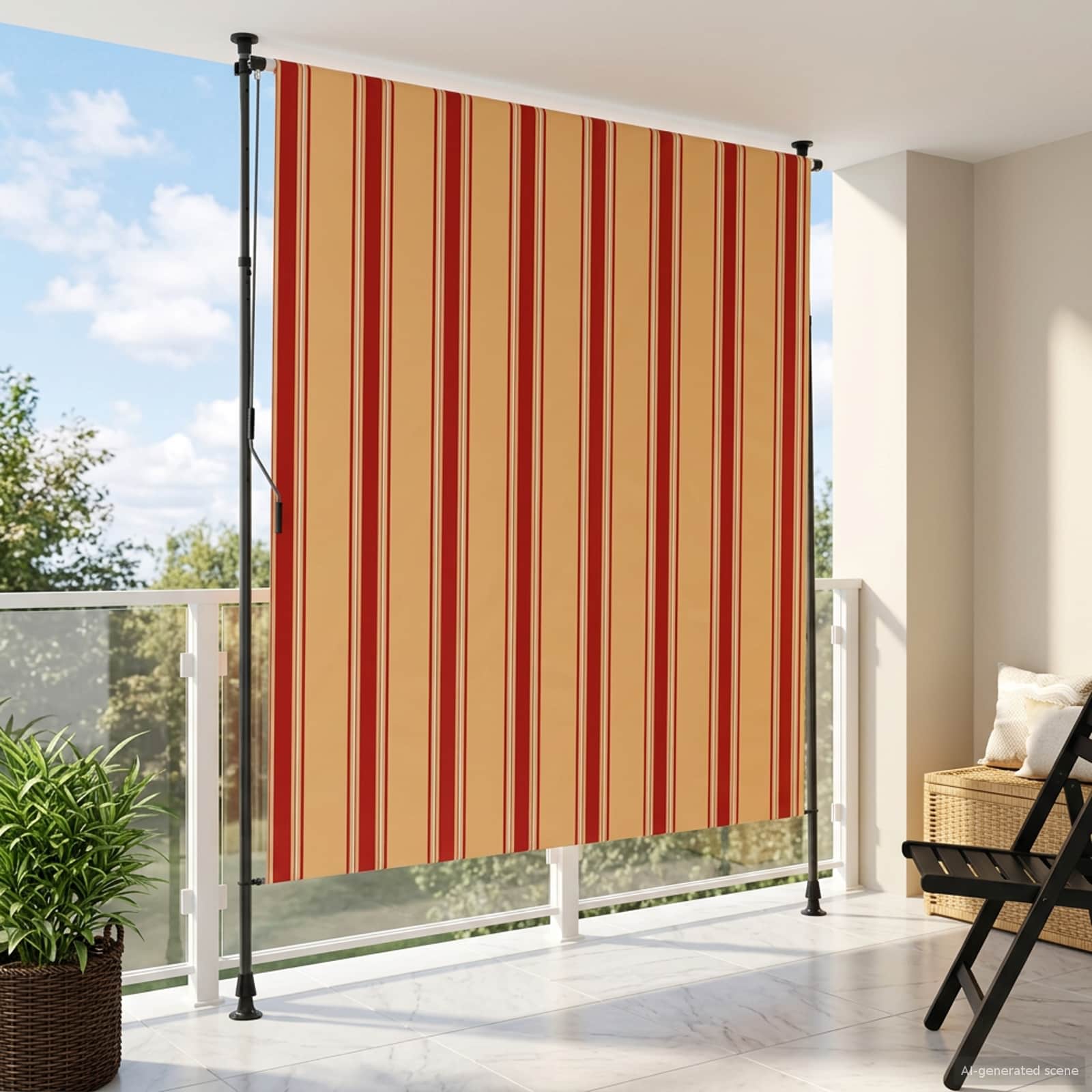 Außenrollo 100 x 270 cm Anthrazit