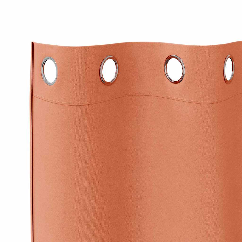 Verdunkelungs-Vorhänge mit Ringen 2 pcs Beige 140 x 140 cm