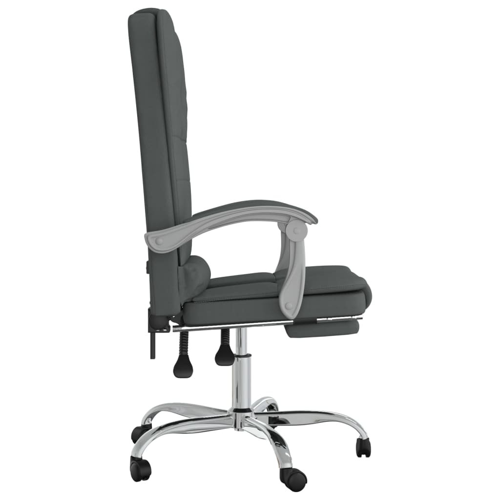 Bürostuhl mit Massagefunktion Taupe Stoff