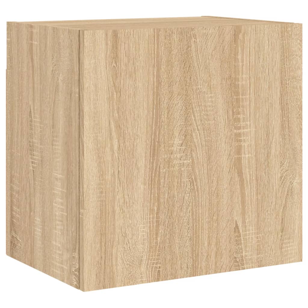 4-tlg. Wohnwand Weiß Holzwerkstoff