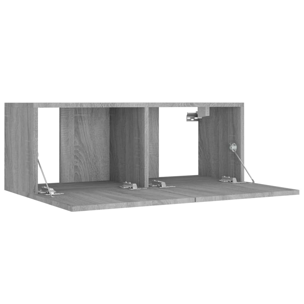 4-tlg. TV-Schrank-Set Weiß Holzwerkstoff