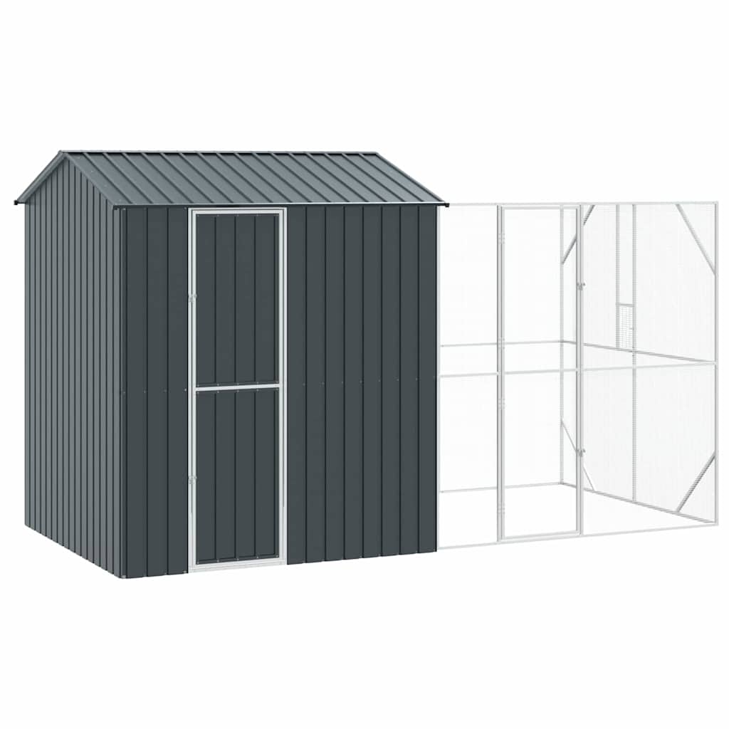 Vogelkäfig Anthrazit 416,5 x 103 x 142 cm Verzinkter Stahl