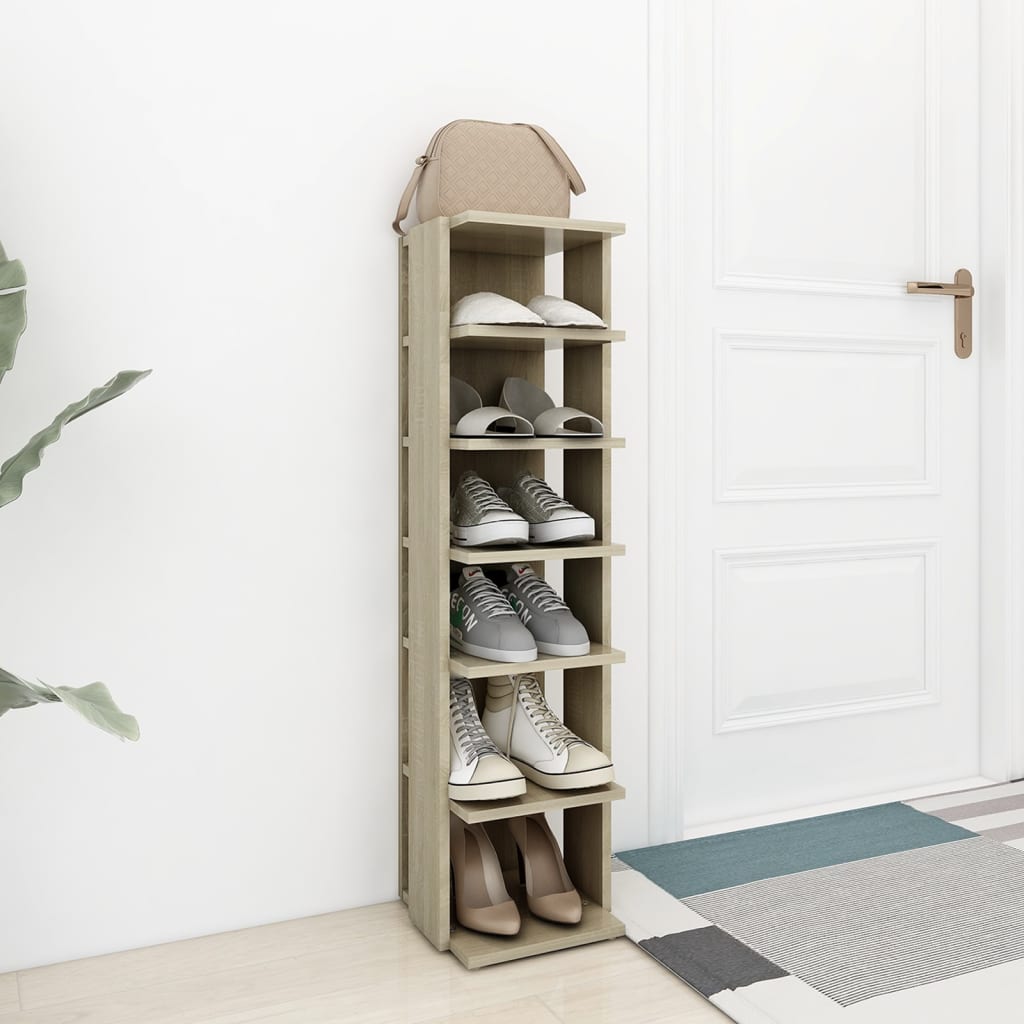 Schuhschrank Weiß 27,5x27x102 cm Holzwerkstoff