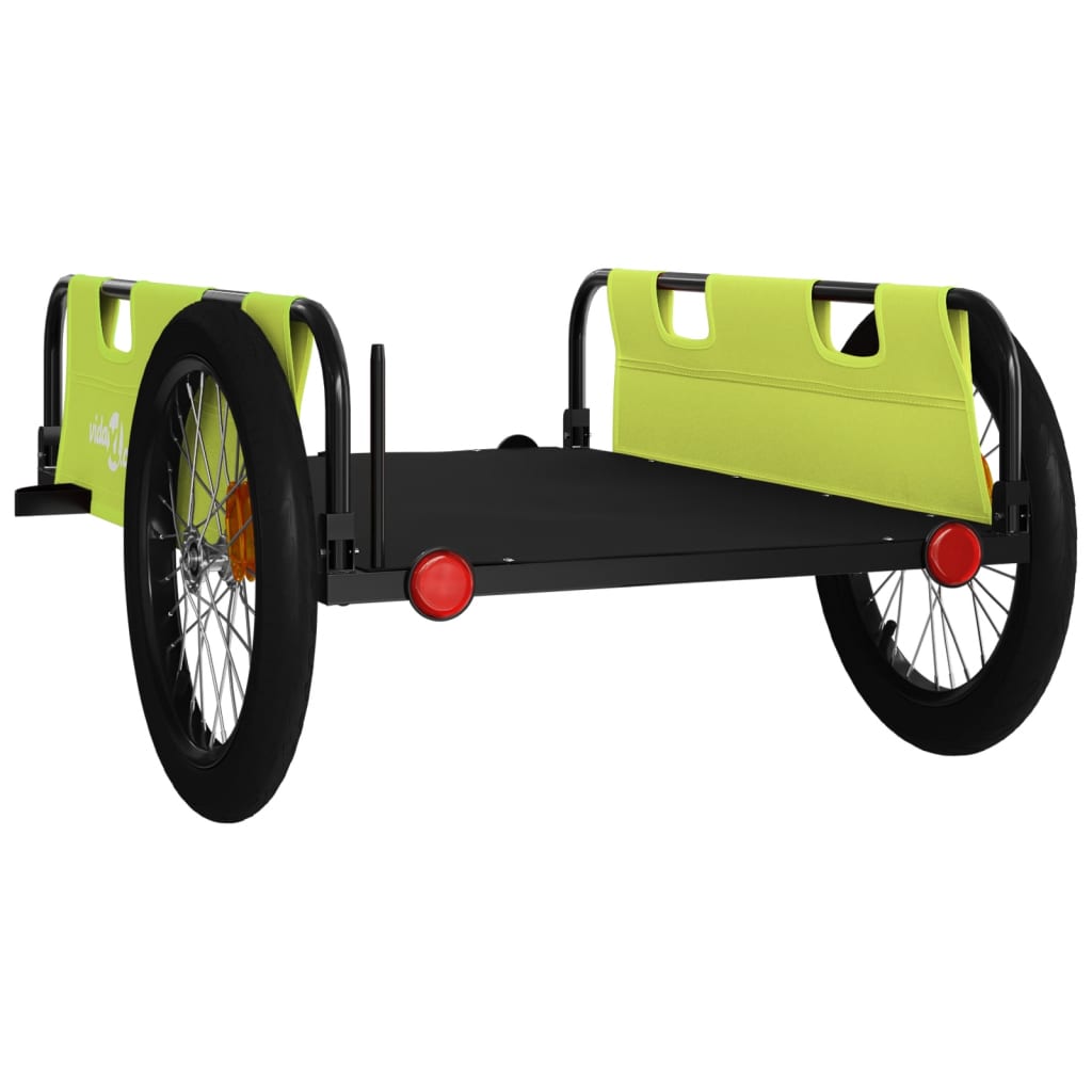 Fahrradanhänger Orange Oxford-Gewebe und Eisen