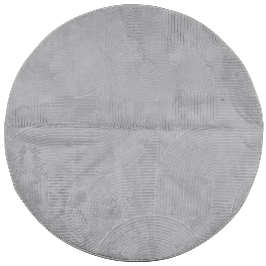 Teppich IZA Kurzflor Skandi-Stil Anthrazit 80x150 cm