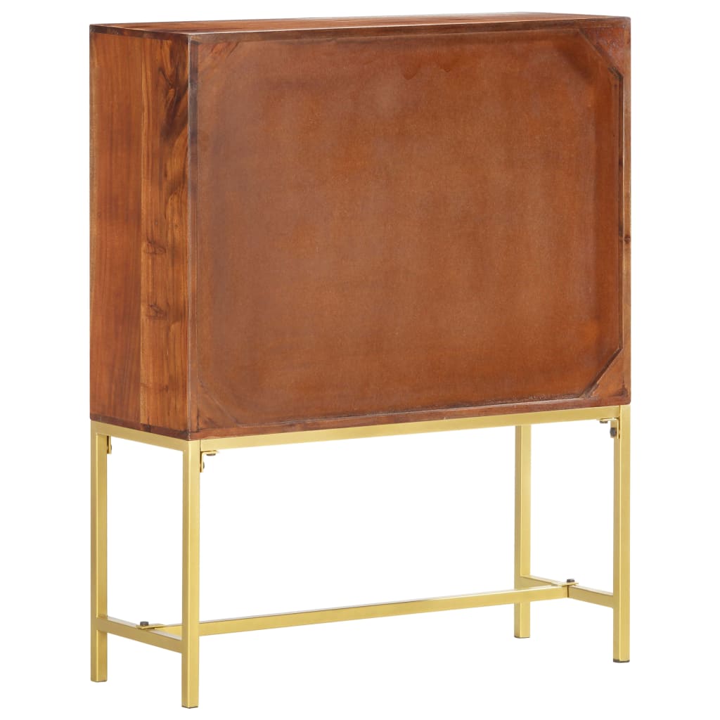 Highboard 80x30x100 cm Massivholz Mango