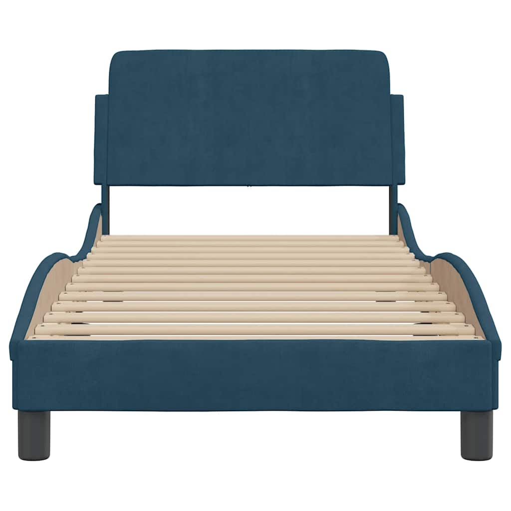 Bettgestell "Dover" Hellgrau 80x200 cm Samt