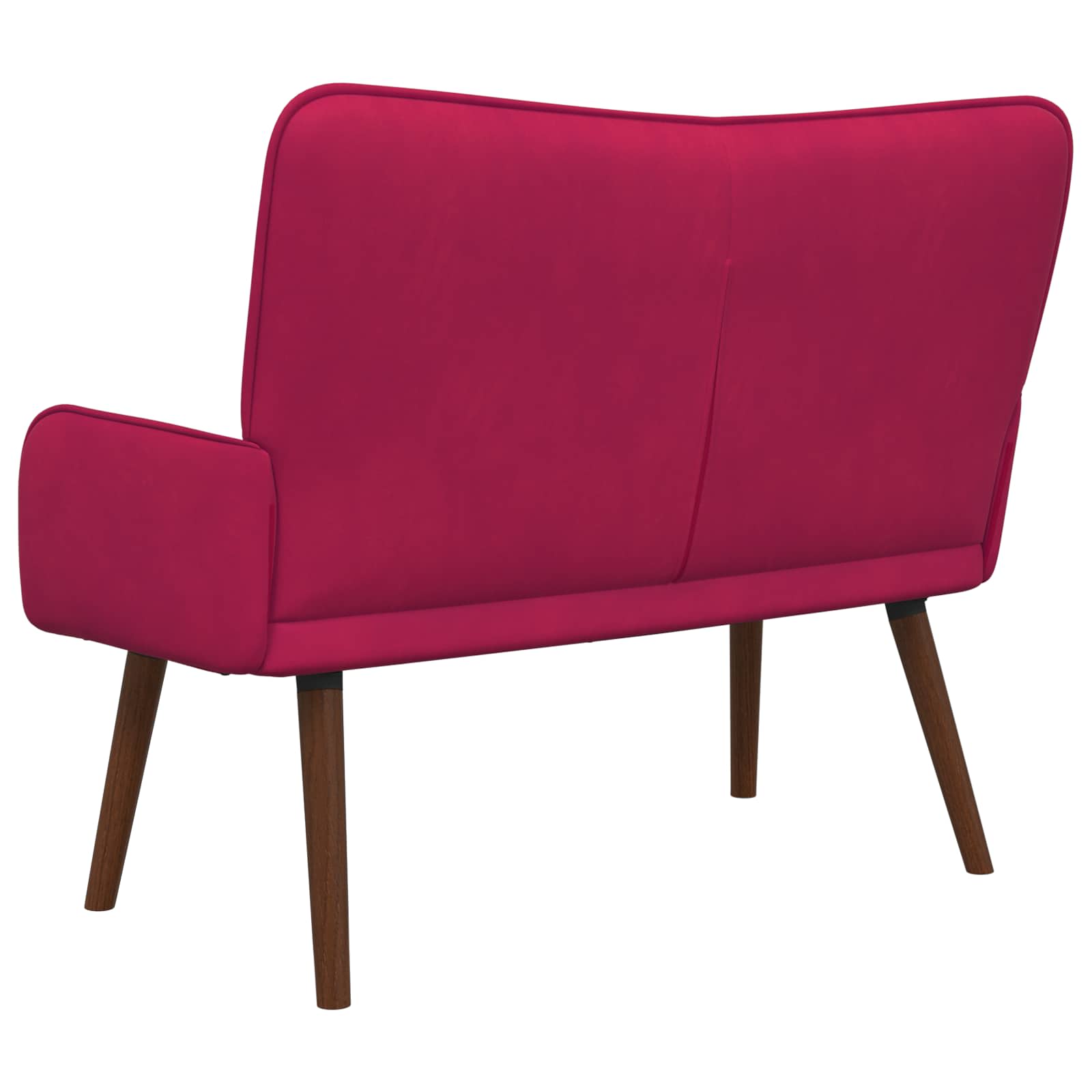 2-Sitzer Sofa Hellgrau 115 x 61 x 87 cm Samt (V)