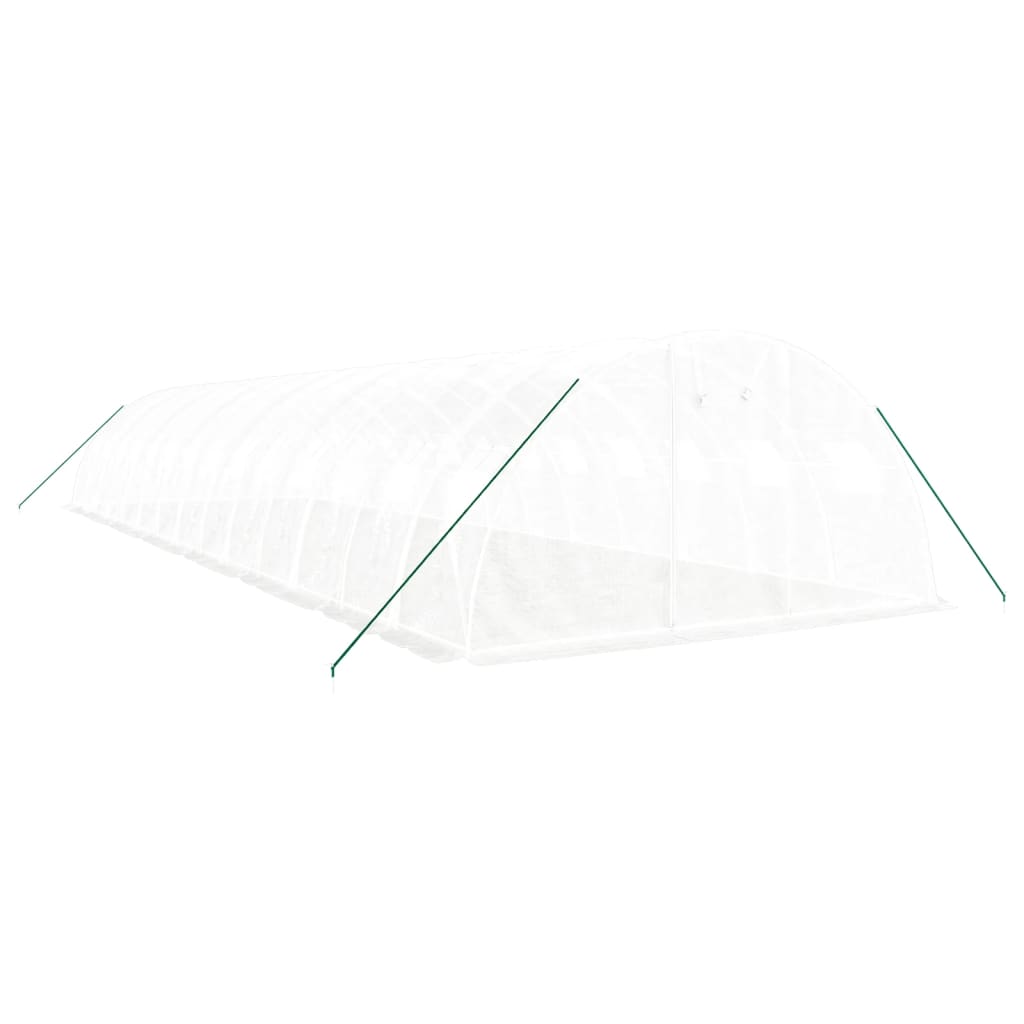 Gewächshaus mit Stahlrahmen Grün 8 m² 4x2x2 m