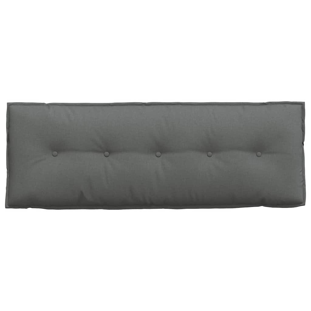 Rückenkissen Hellgrau 50 x 19 x 45 cm Stoff
