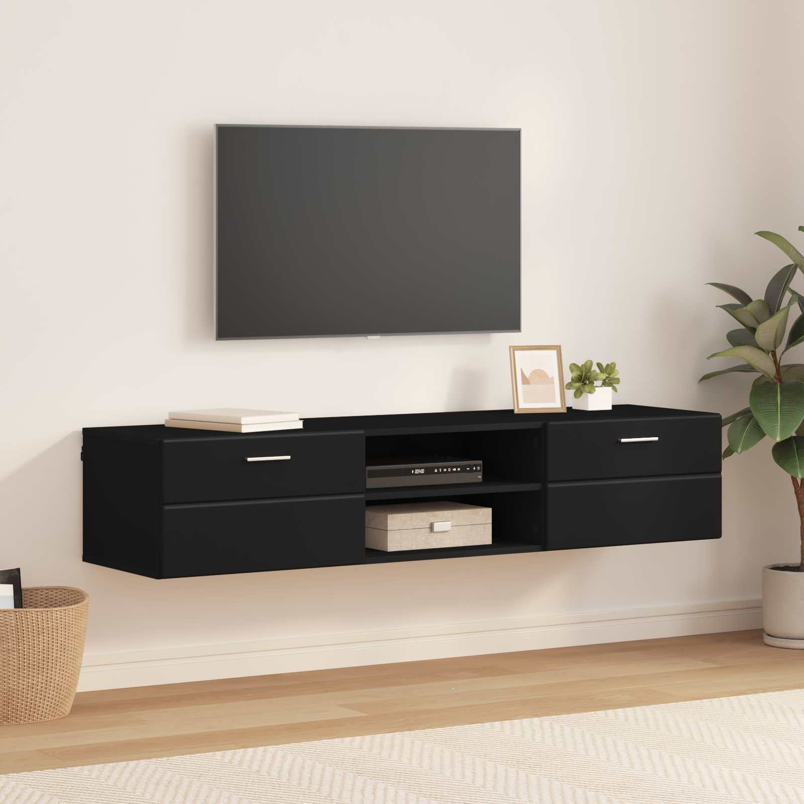 Highboard mit Regal FLORIN Weiß 60 x 35 x 182 cm Holzwerkstoff
