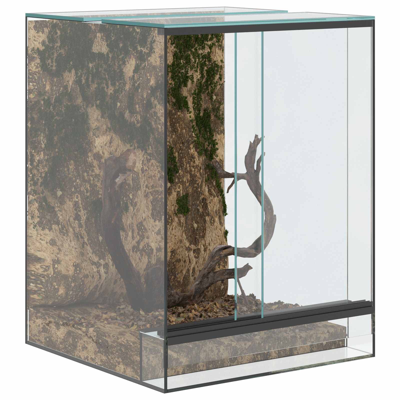 Terrarium mit Speicher Transparent 30 x 30 x 30 cm Glas