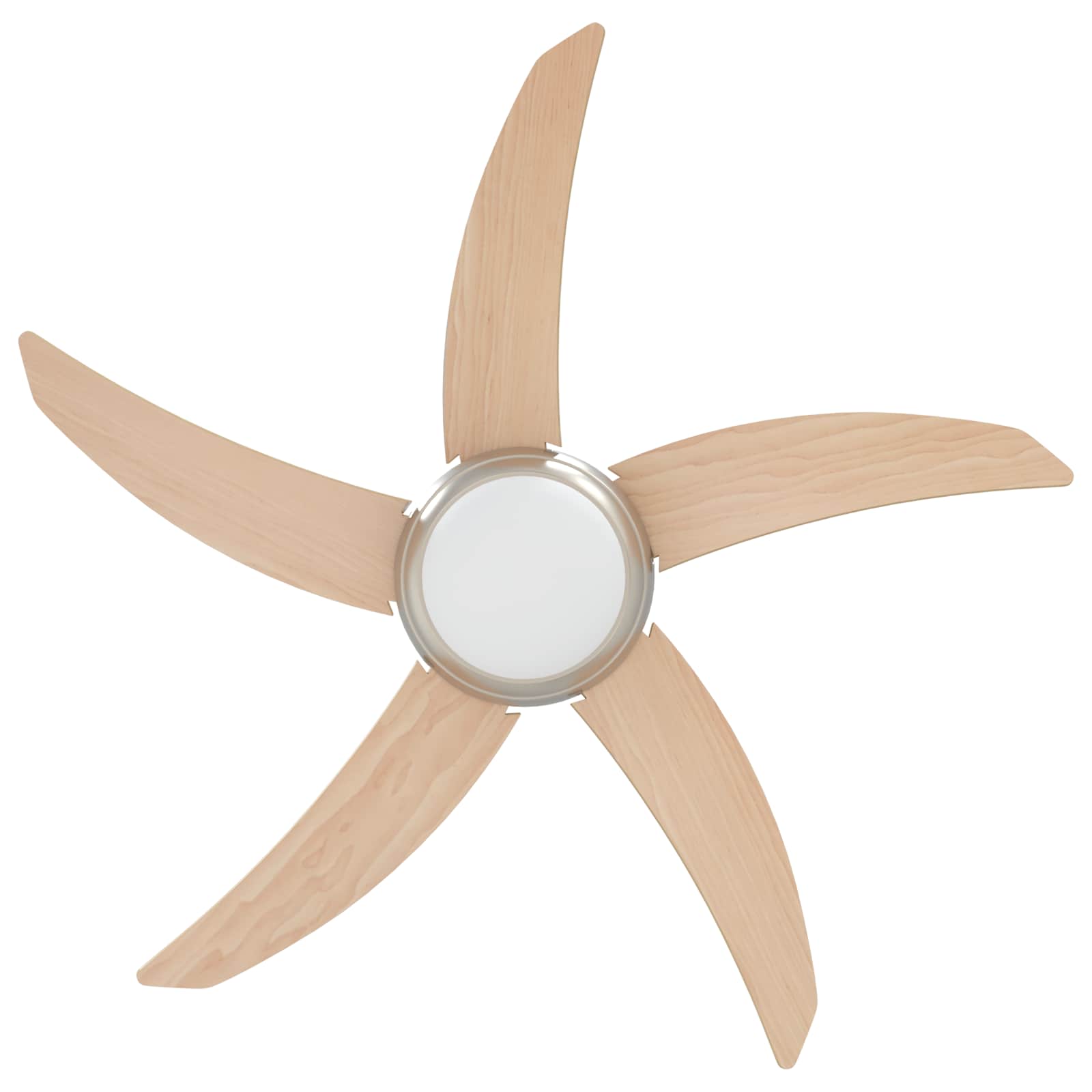 Deckenventilator mit Licht und Fernbedienung Ø 130 cm Weiß