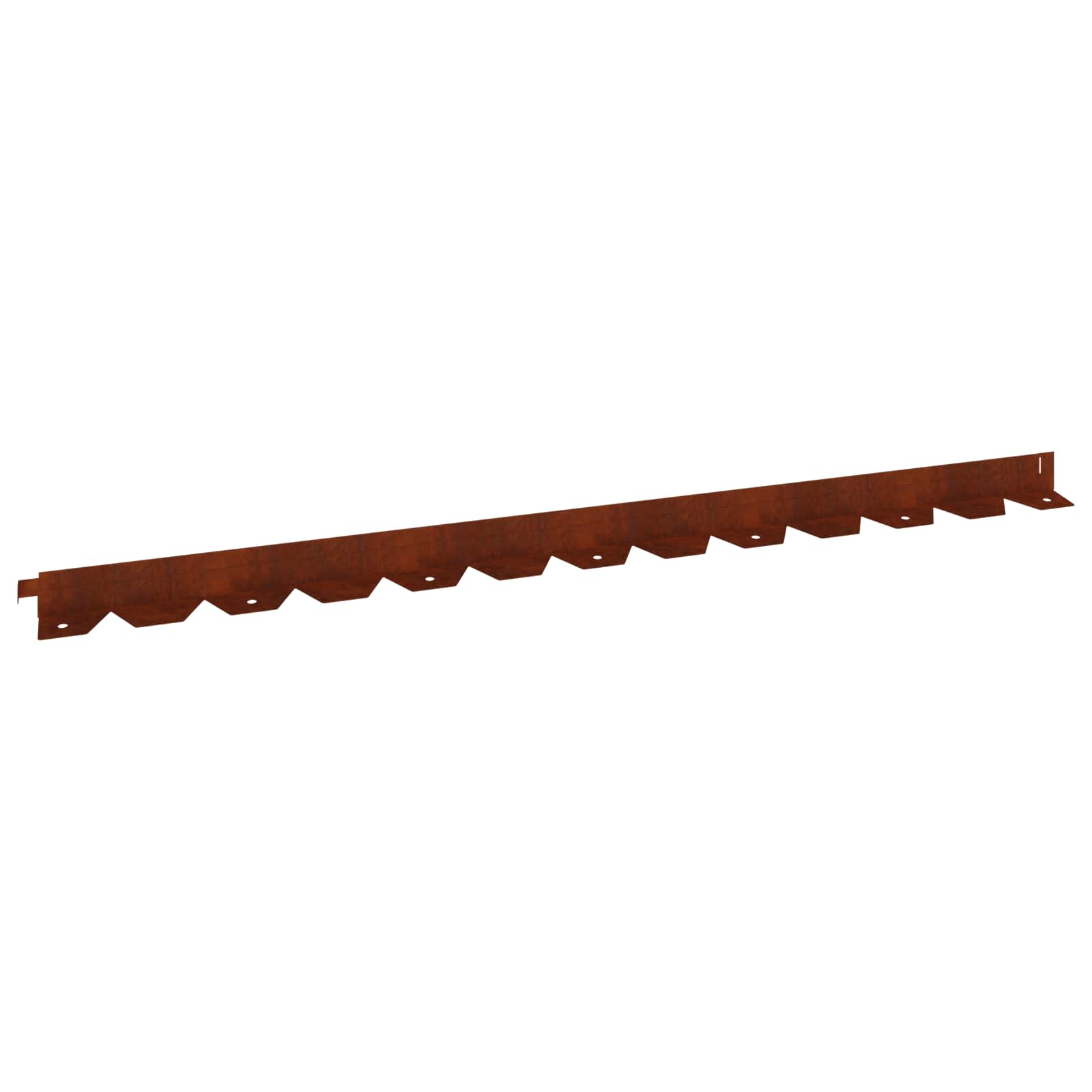 Raseneinfassung 10 pcs 102 x 4 x 4 cm Stahl Schwarz