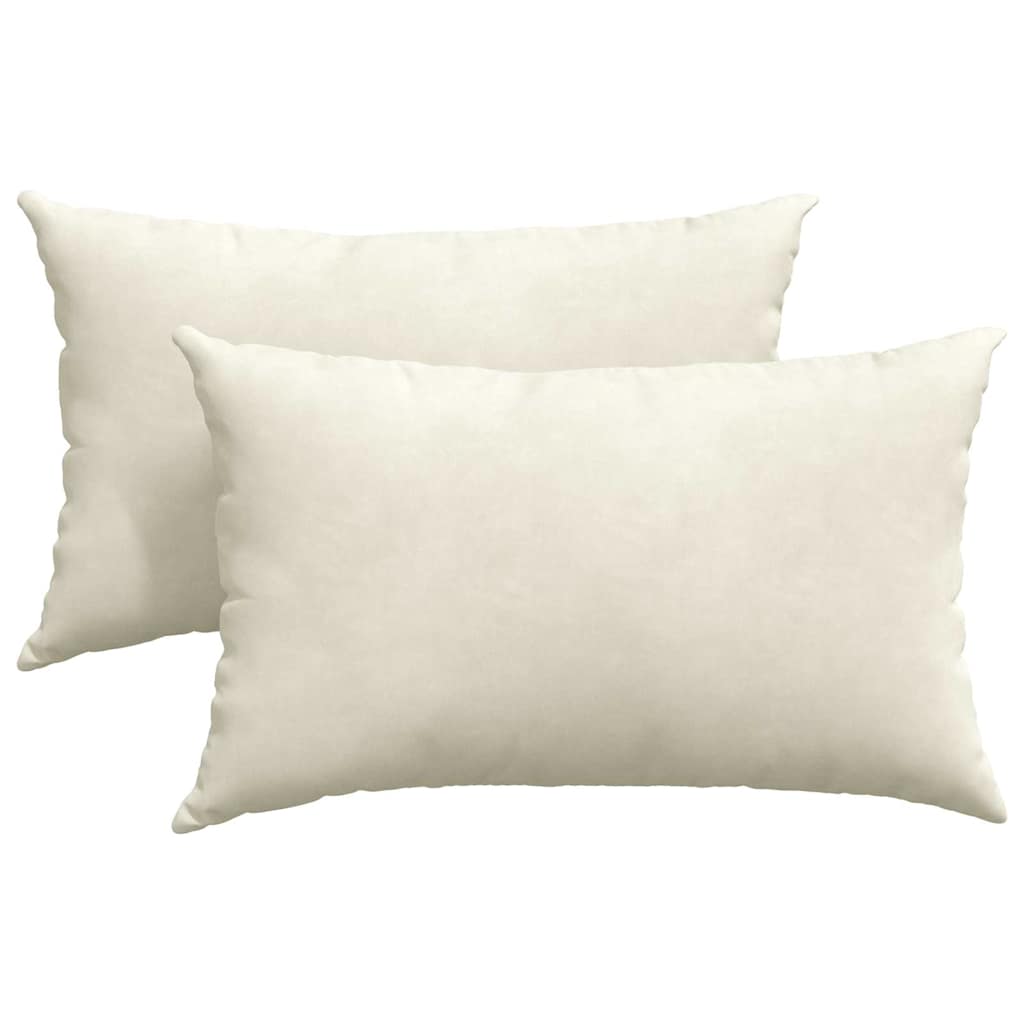 Sofakissen 2 Stück Blau 50 x 30 cm Cordstoff