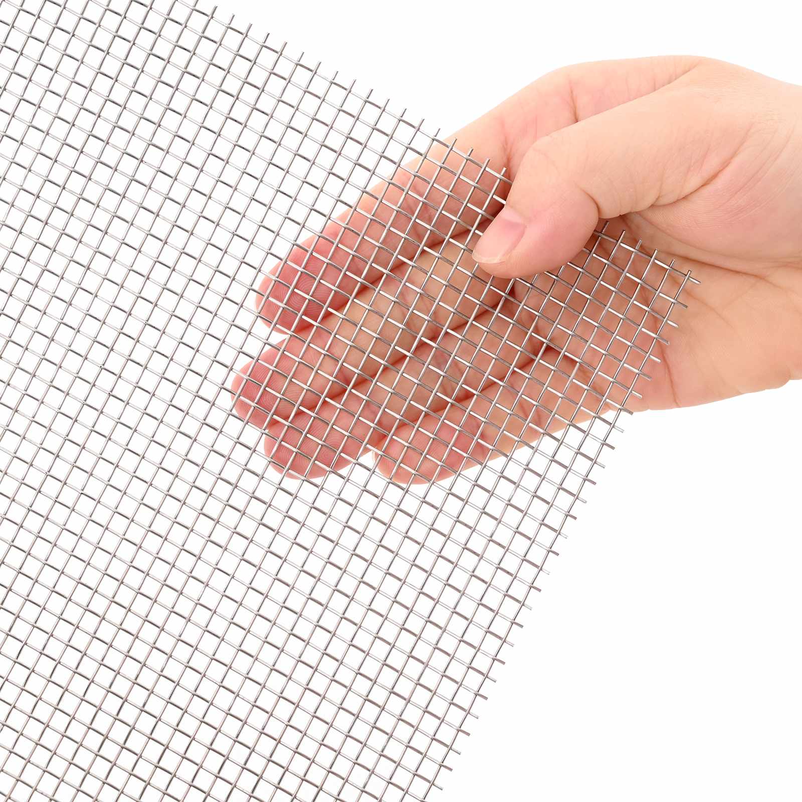 Mesh Bildschirm 20 x 500 cm 20 Mesh Edelstahl 201 Silber
