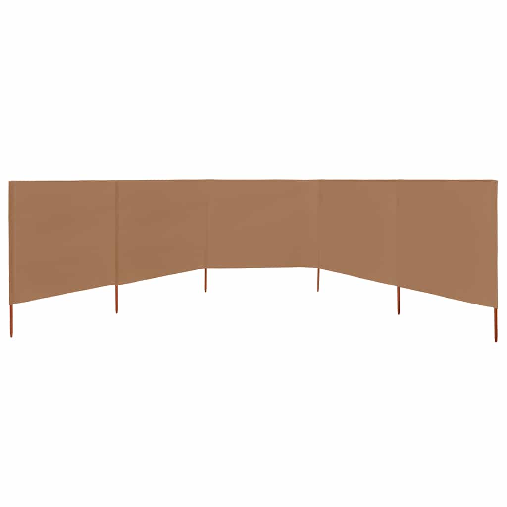 3-teiliges Windschutzgewebe 400 x 120 cm Weiß