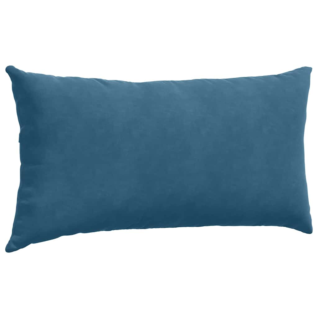 Sofakissen 2 Stück Blau 50 x 30 cm Cordstoff