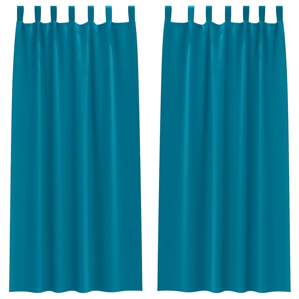 Verdunkelungs-Vorhänge mit Ringen 2 pcs Beige 140 x 140 cm
