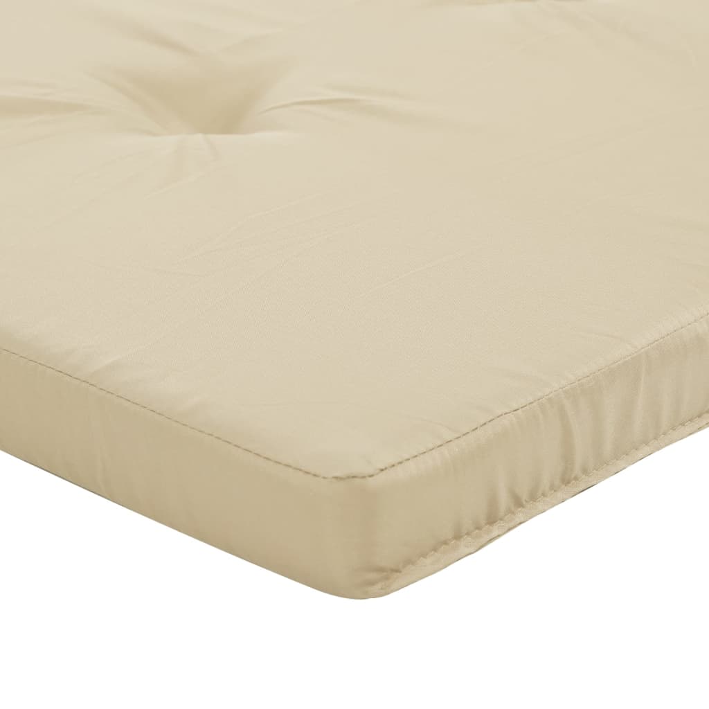 Liegestuhl-Auflagen 2 Stk. Creme Oxford-Gewebe