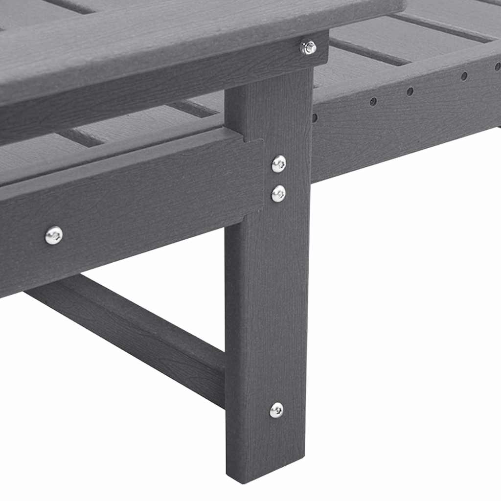 Sonnenliege 2 pcs Weiß 195,5 x 53 x 98,5 cm Polyethylen
