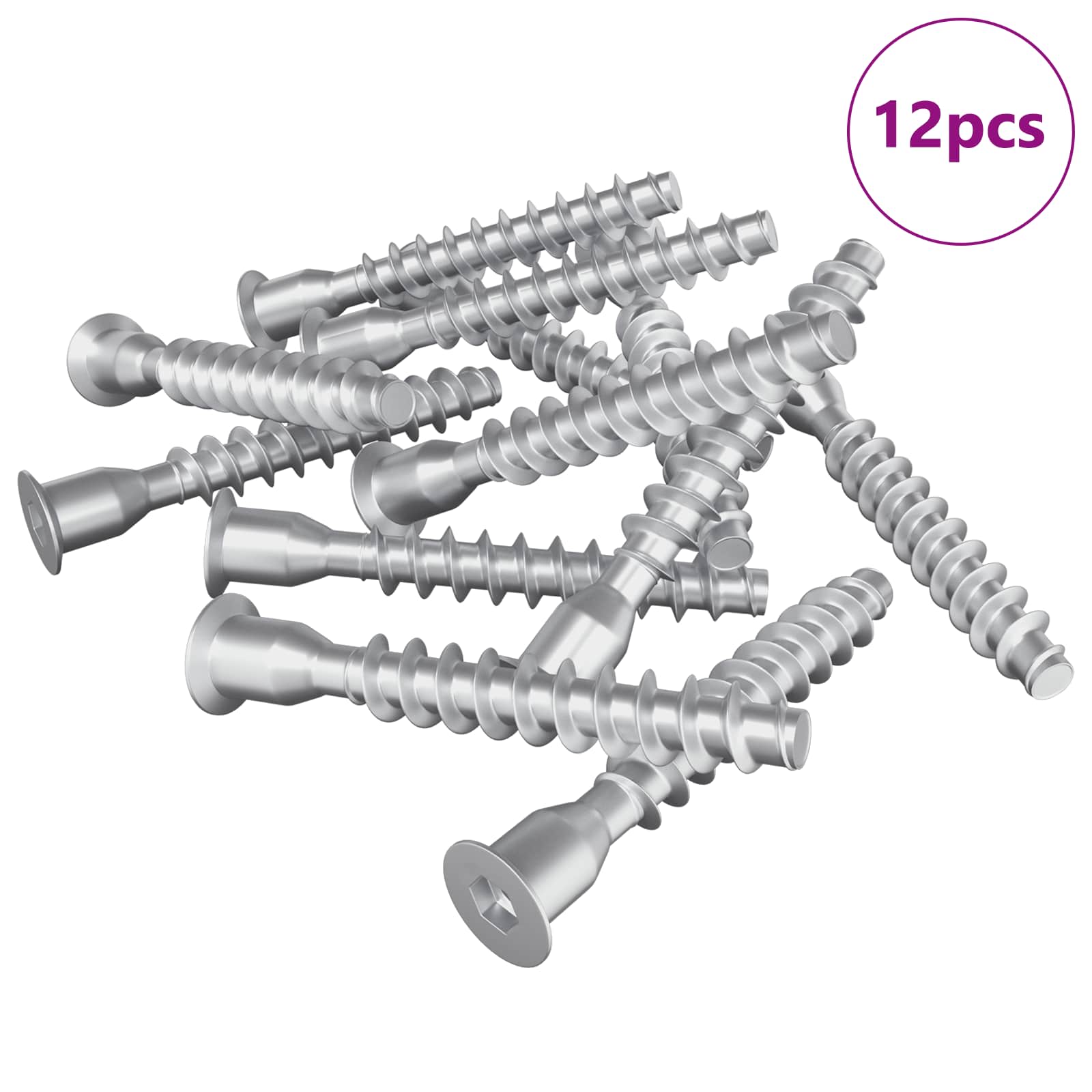 Confirmat-Schrauben 2 pcs Silber Ø5 x 40 mm Metall