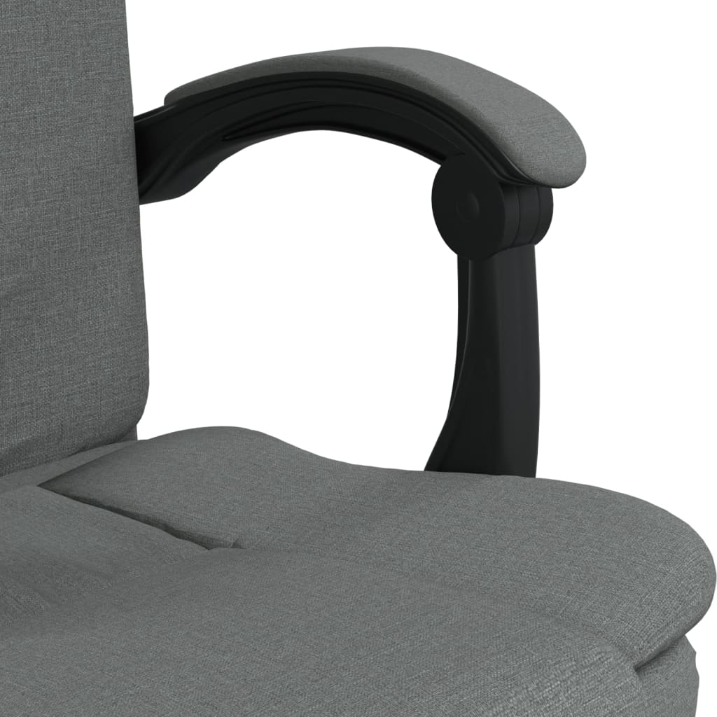 Bürostuhl mit Liegefunktion Taupe Stoff