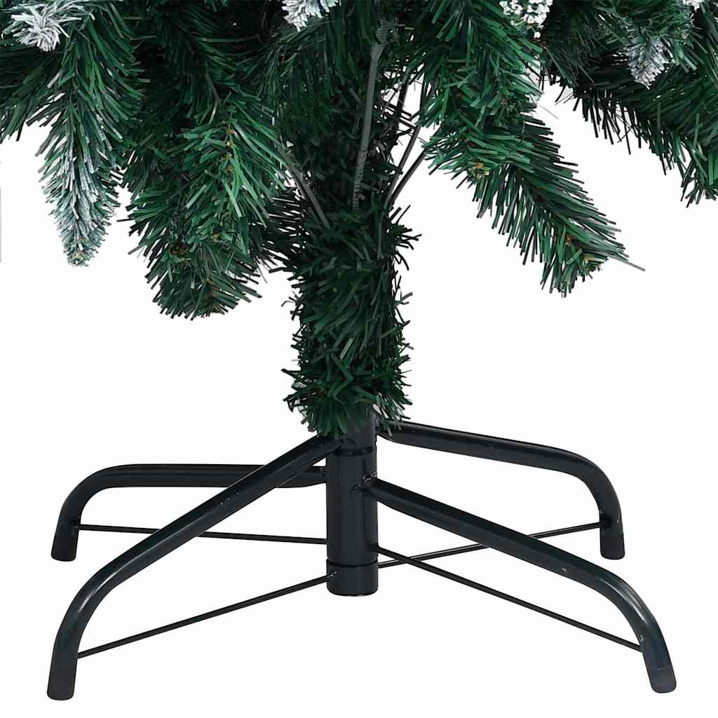 Künstlicher Weihnachtsbaum mit LEDs Kugeln Zapfen 150 cm