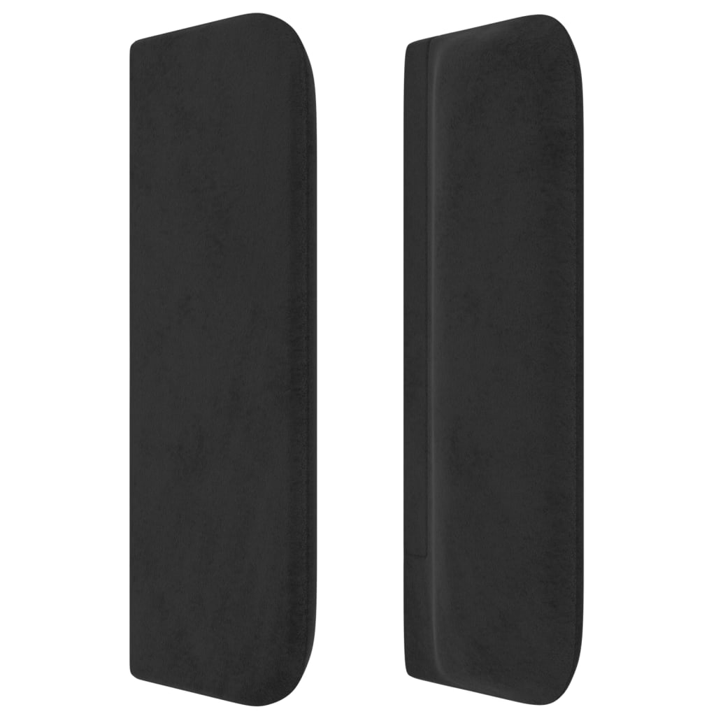 Kopfteil mit Ohren Dunkelblau 93x16x78/88 cm Samt