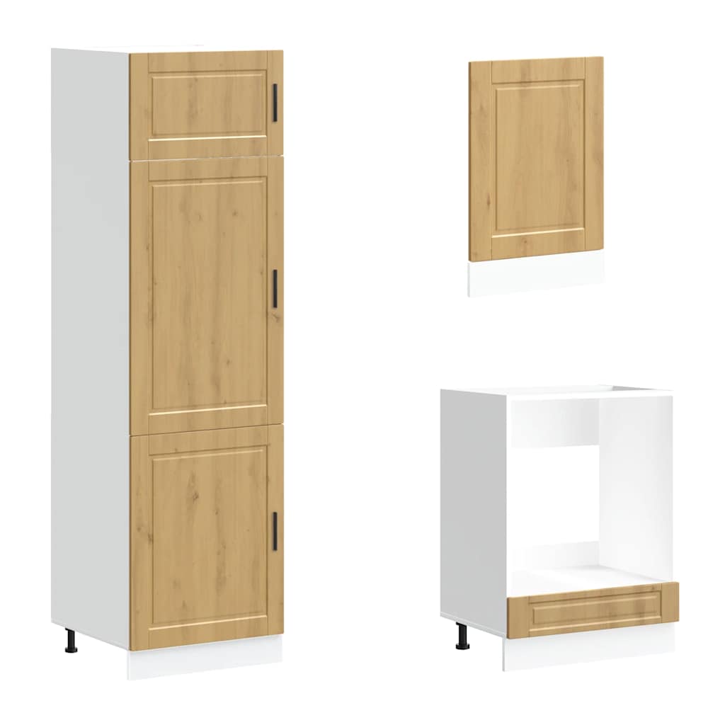 7-tlg. Küchenschrank-Set Porto Weiß Holzwerkstoff