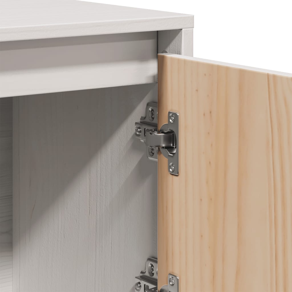 Highboard 110,5x35x117 cm Massivholz Kiefer