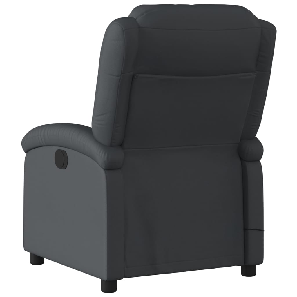 Relaxsessel Echtleder Schwarz