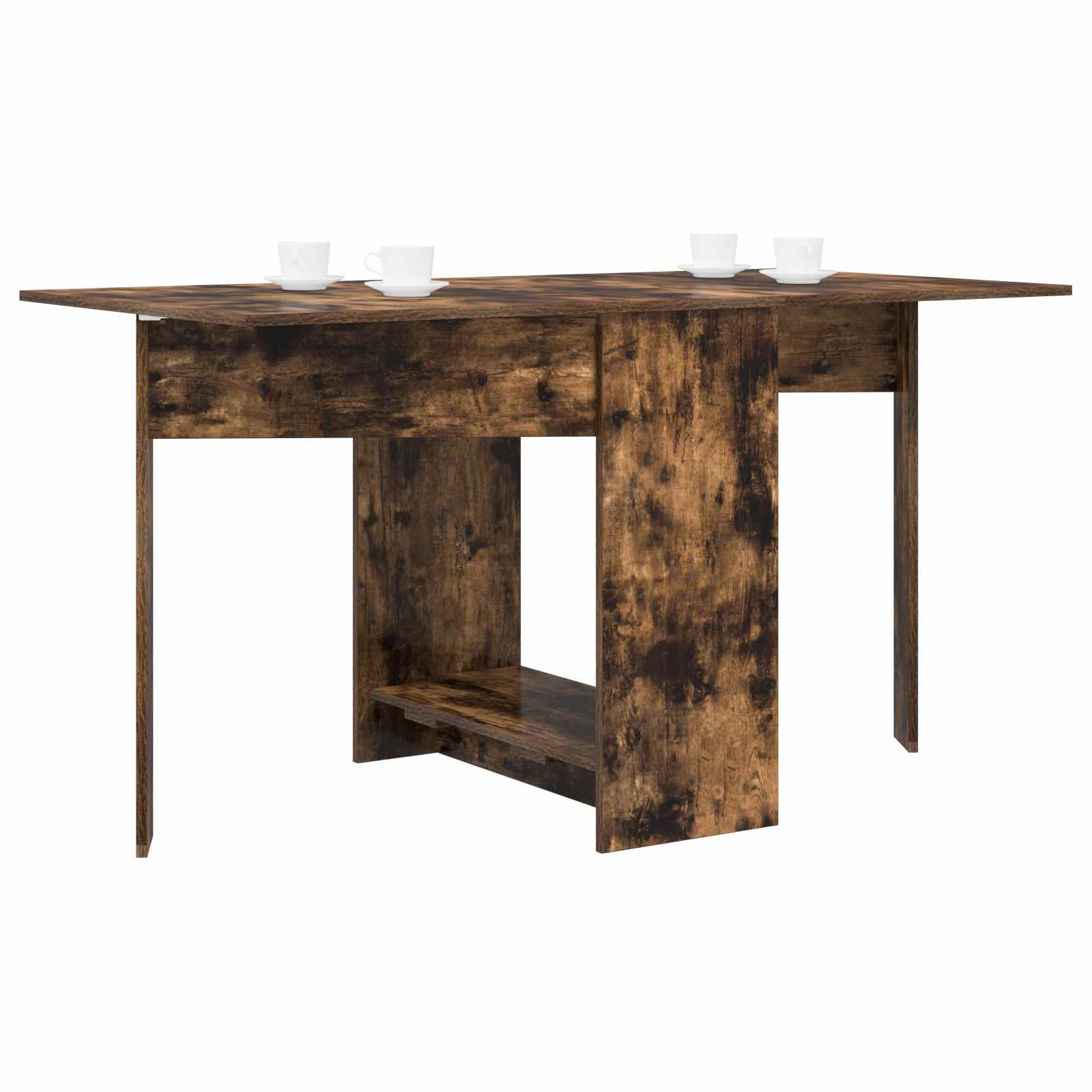 Esstisch 138 x 70 x 73,5 cm Holzwerkstoff Weiß Rechtwinklig