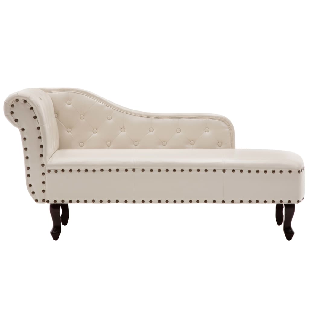 Chaiselongue Braun Wildleder-Optik