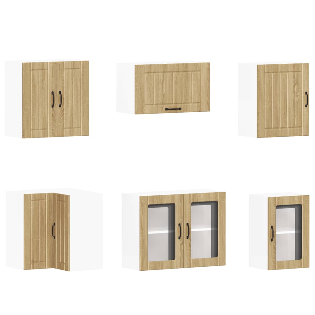 11-tlg. Küchenschrank-Set Lucca Weiß Holzwerkstoff