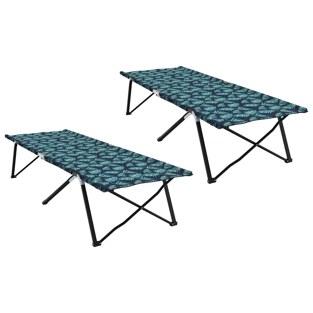 Klapp Schlafbett fürs Camping Blau 206 x 76 x 74 cm