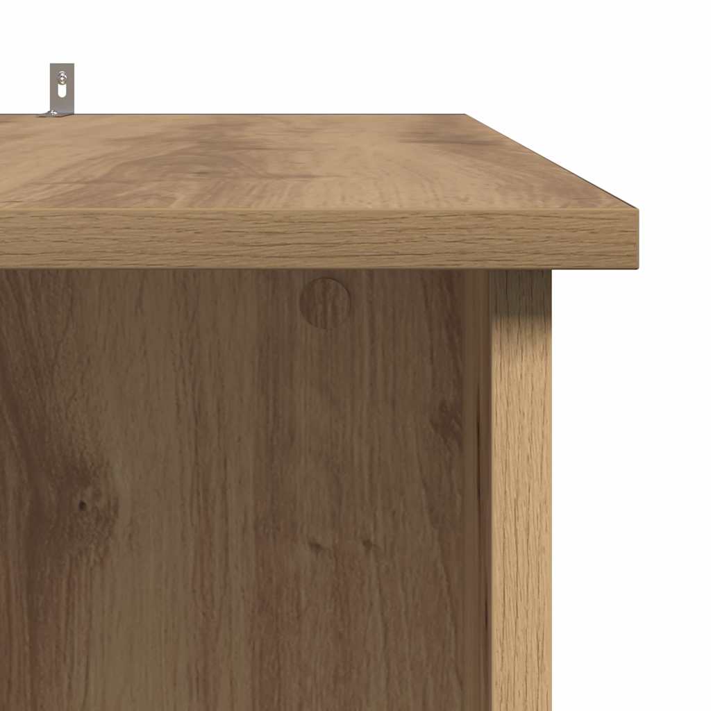 Bartisch mit Regal Weiß 102x50x103,5 cm Holzwerkstoff