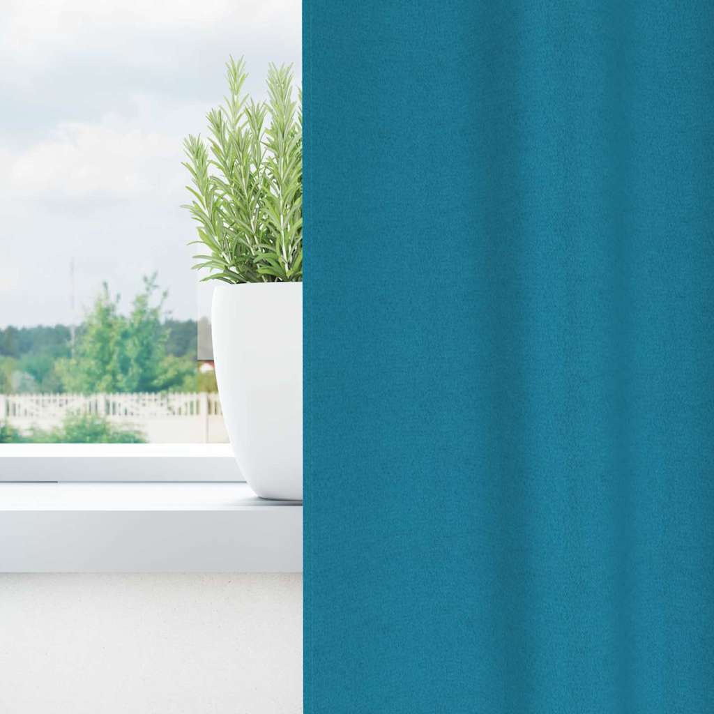 Verdunkelungs-Vorhänge mit Ringen 2 pcs Beige 140 x 140 cm