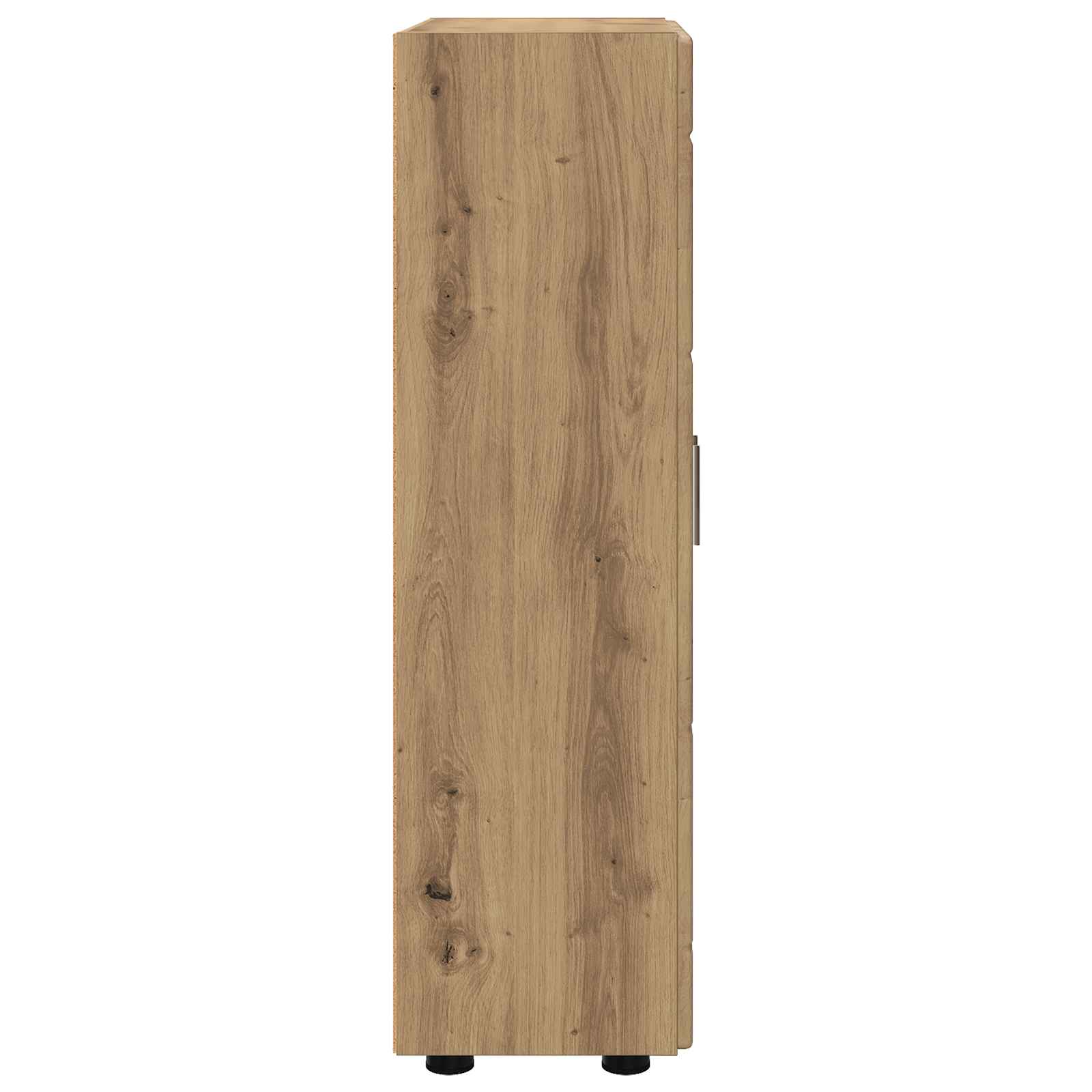 Highboard mit Regal FLORIN Weiß 60 x 35 x 182 cm Holzwerkstoff
