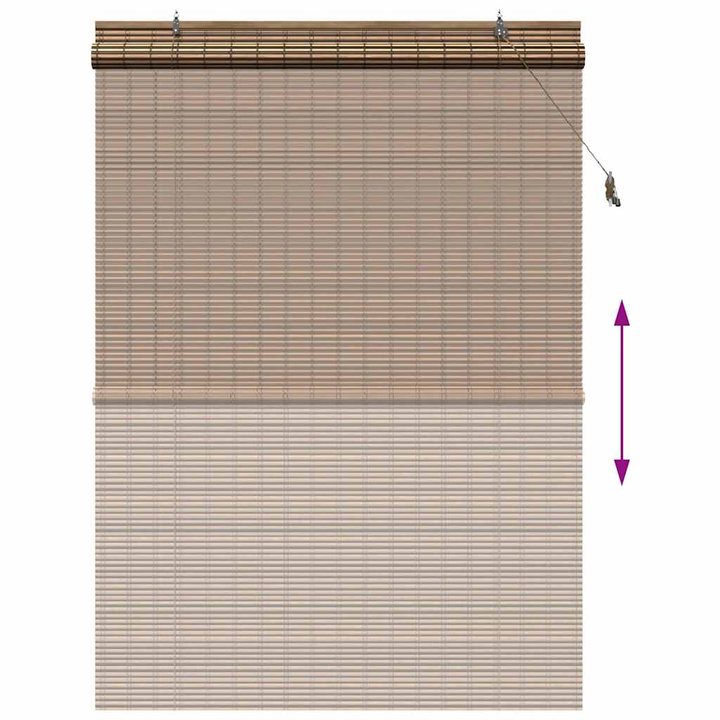 Rollo Braun 60 x 160 cm Bambus