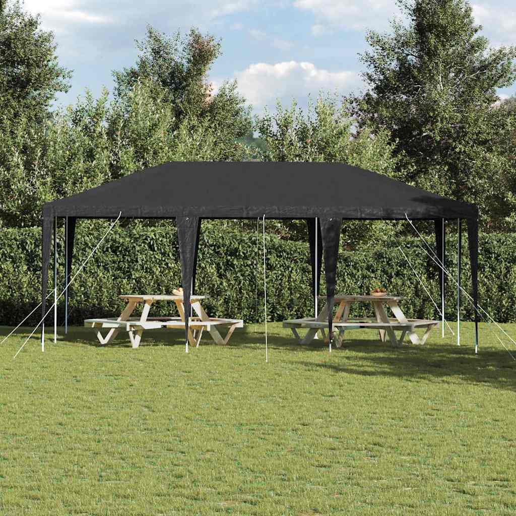 Party-Zelt Weiß 400 x 400 x 266 cm Polyethylen und Stahl
