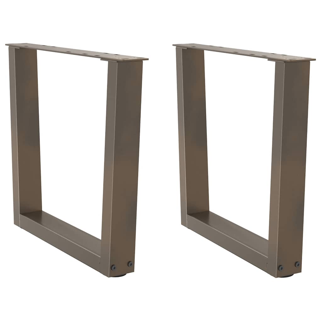 Couchtischbeine V-Form 2 Stück Schwarz 30x(30-31,3) cm Stahl