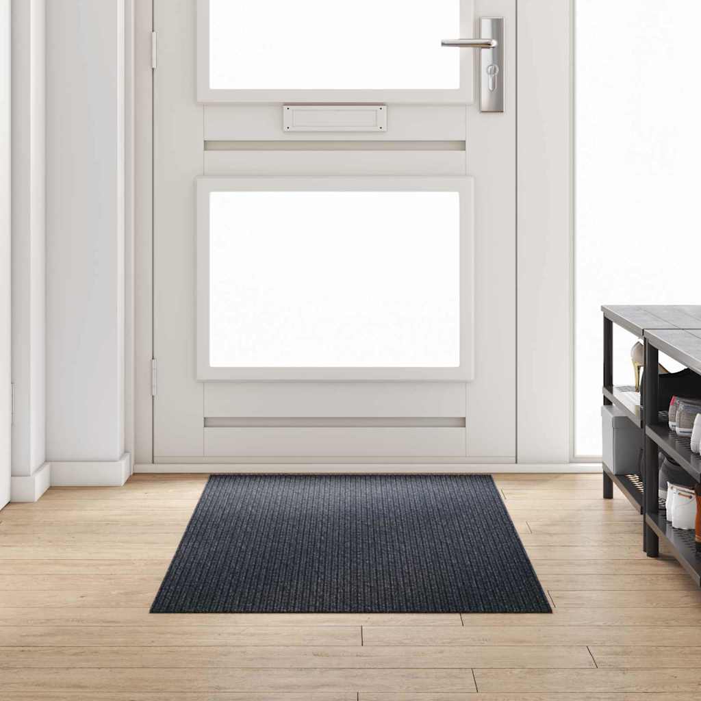 Teppichläufer Grau 80 x 150 cm Stoff