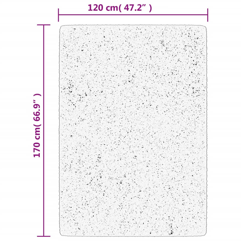 Teppich IZA Kurzflor Skandi-Stil Anthrazit 80x150 cm